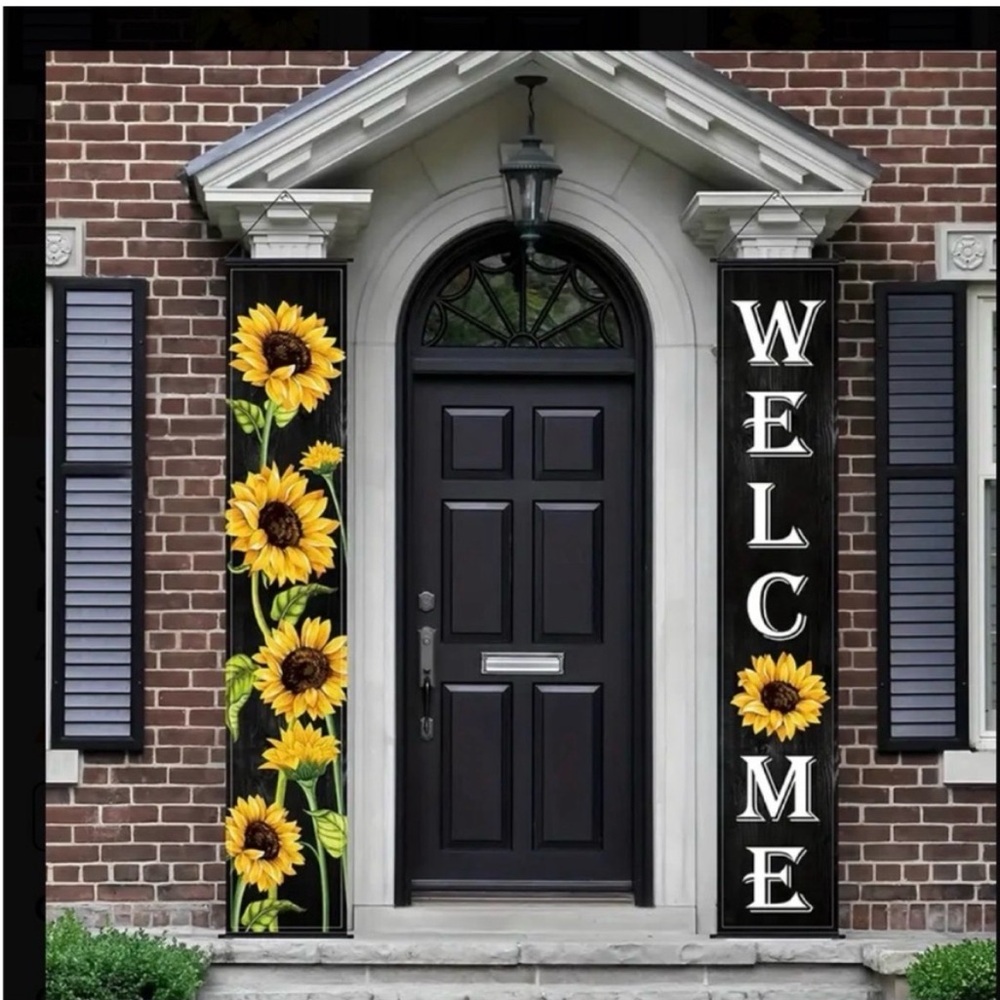 Charming Sunflower Hanging Porch Banners- Set of 2 ๐ป๐๐ป - Picture 5 of 6